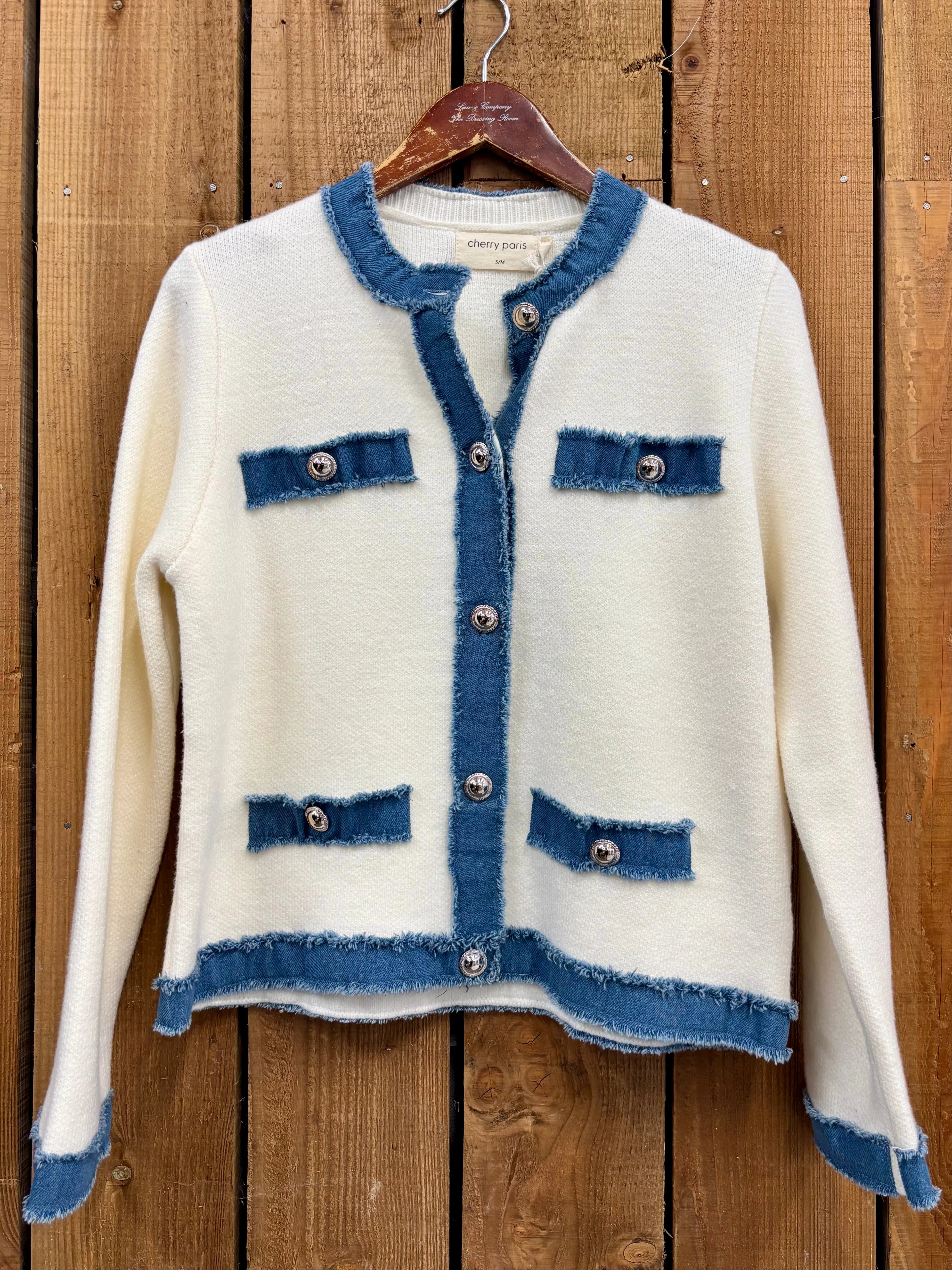 Dune Knitted Jacket Ecru