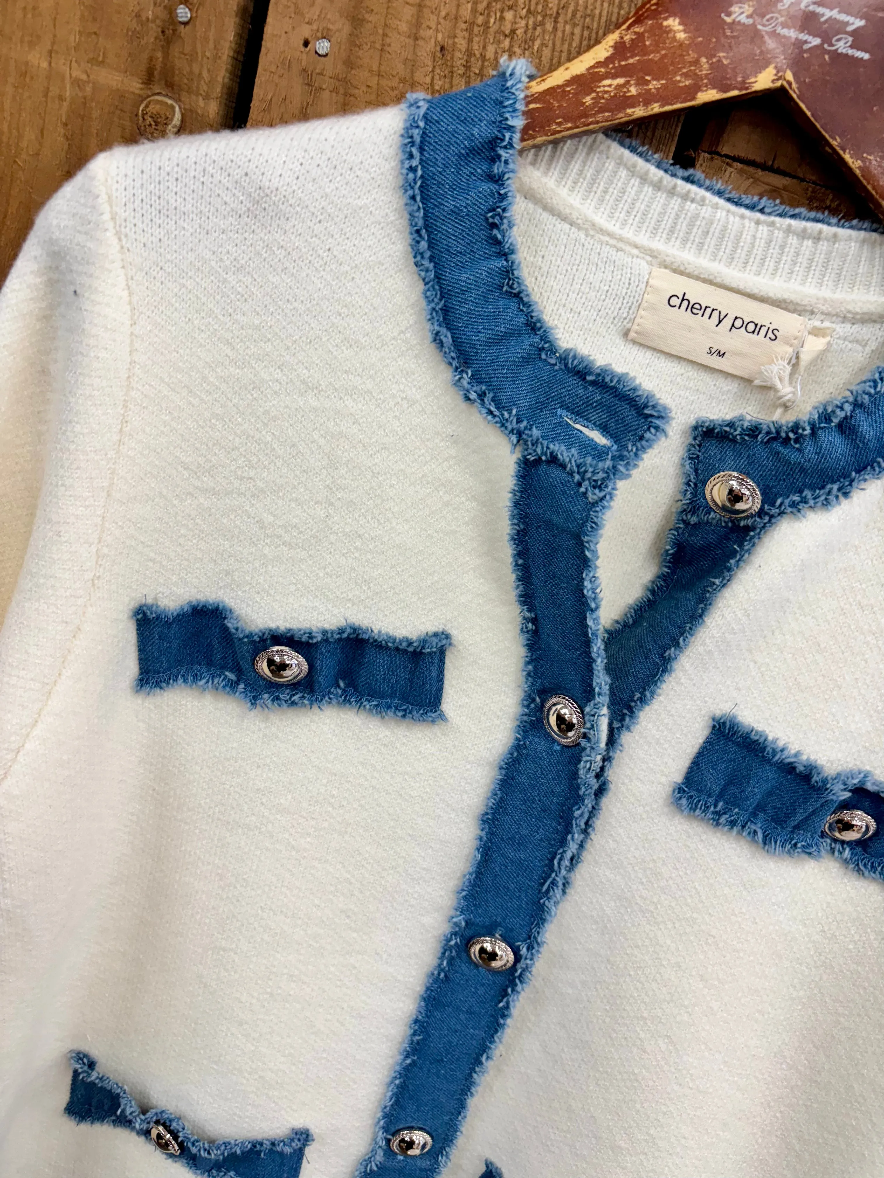Dune Knitted Jacket Ecru