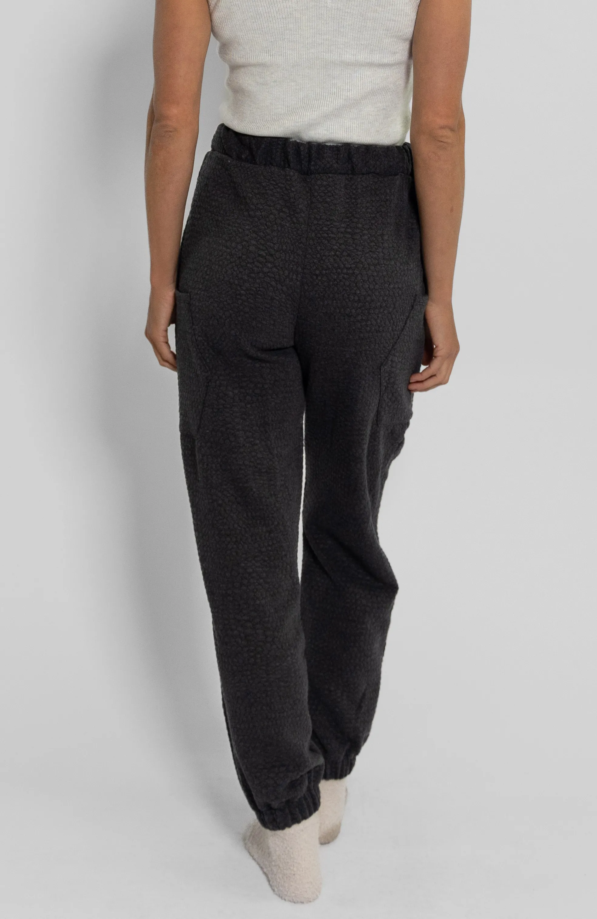 Embossed Pocket Jogger - Charcoal