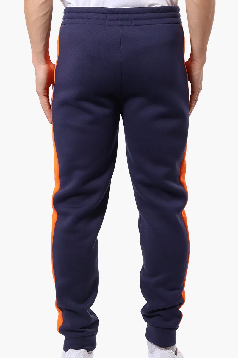Essentials Super Triple Goose Side Stripe Tie Waist Joggers - Navy