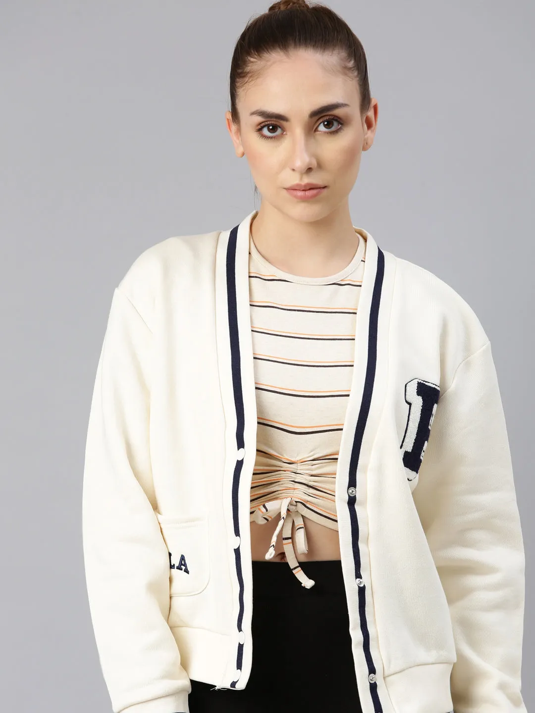 FILA Adults-Women Cream Sweater