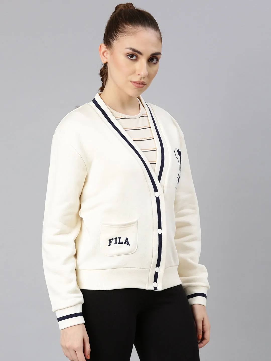 FILA Adults-Women Cream Sweater
