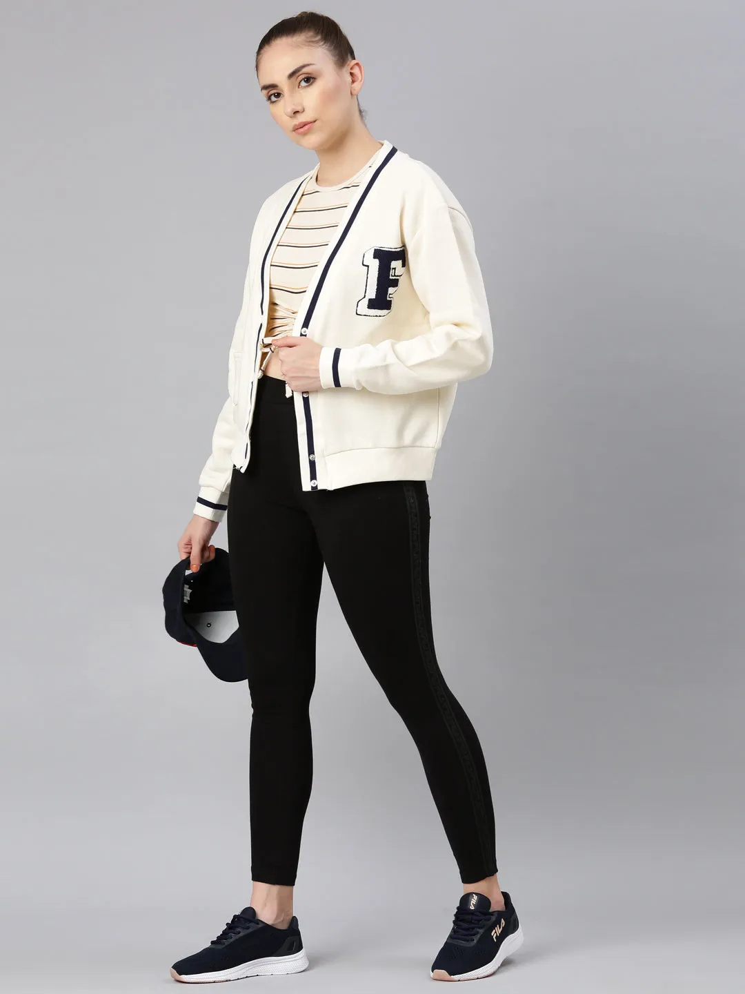 FILA Adults-Women Cream Sweater