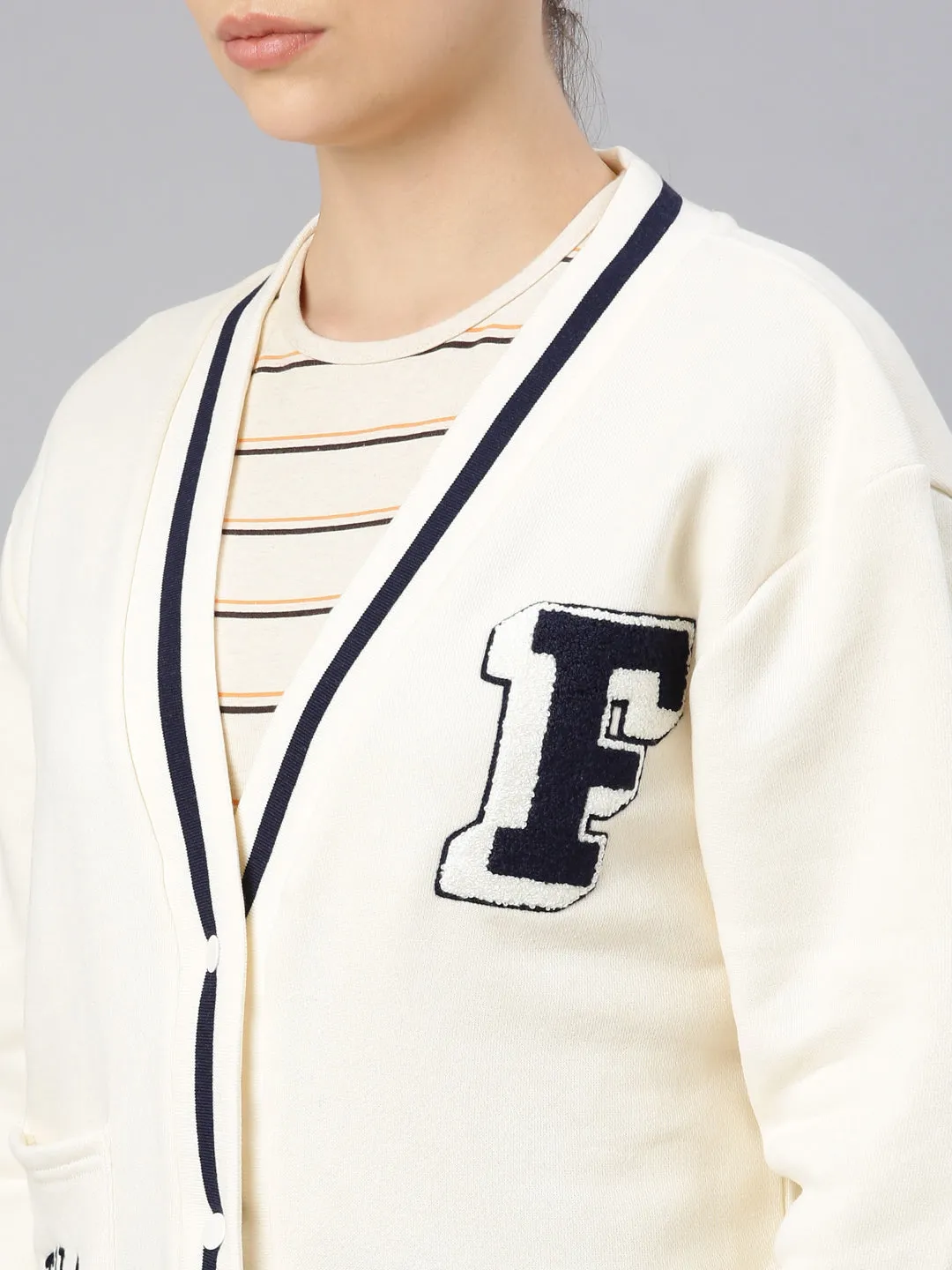 FILA Adults-Women Cream Sweater