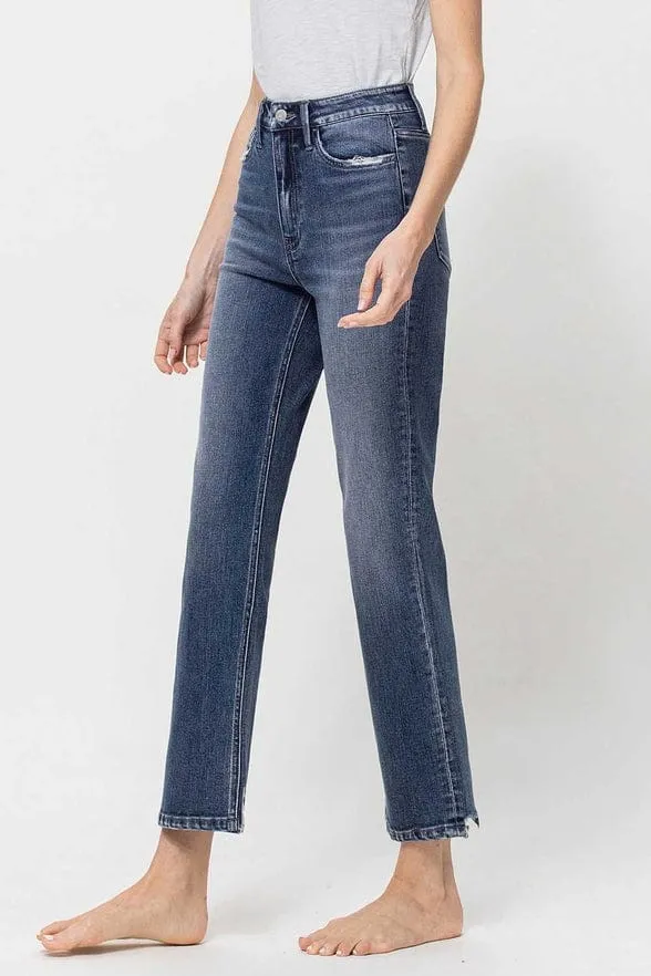Flying Monkey High Rise Straight Leg Ankle Jean