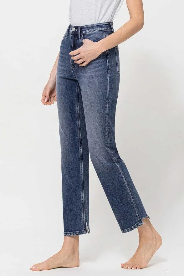 Flying Monkey High Rise Straight Leg Ankle Jean