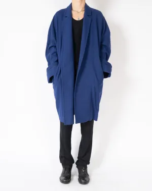 FW19 Blue Oversized Kimono Coat