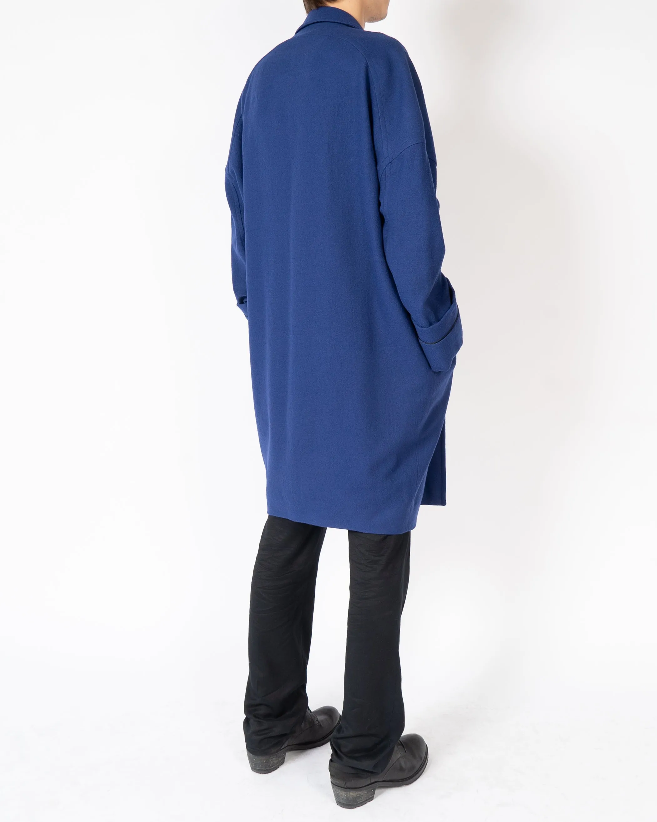 FW19 Blue Oversized Kimono Coat