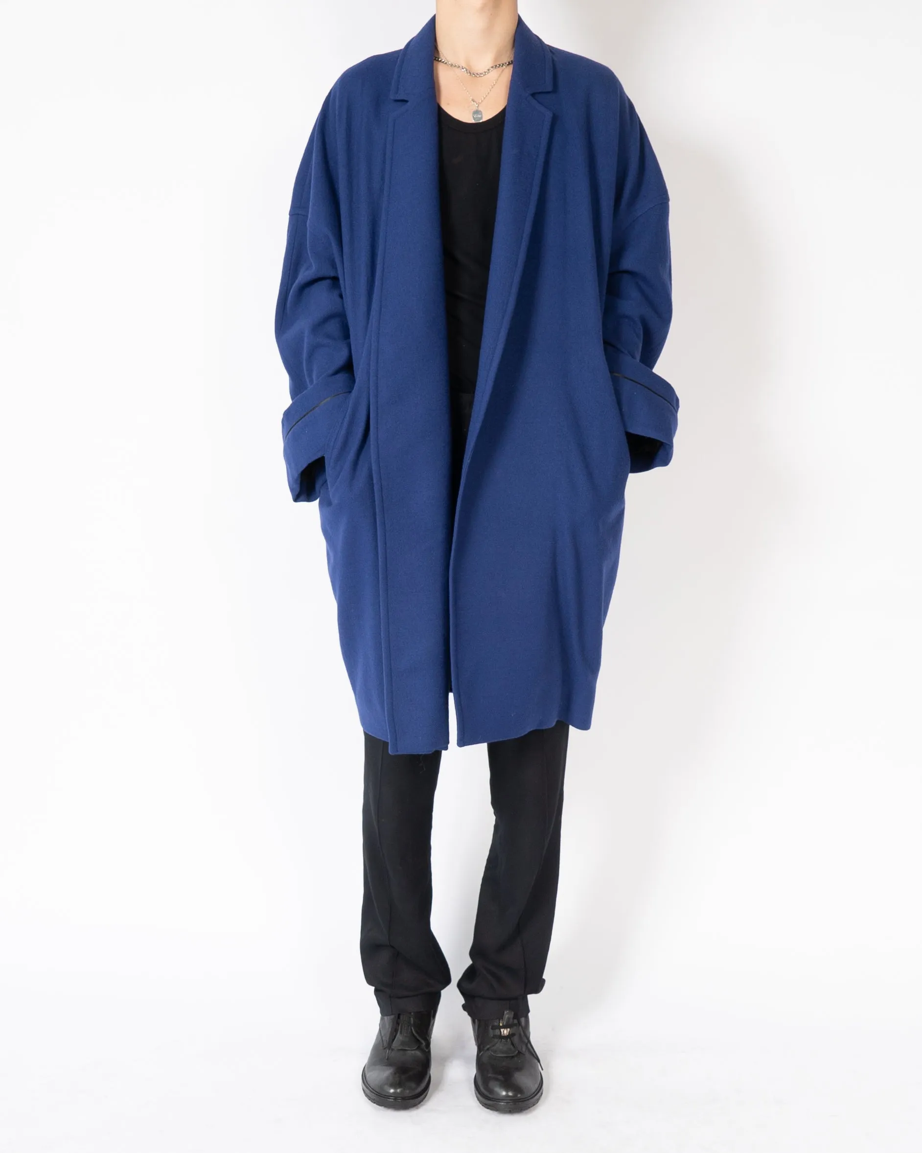 FW19 Blue Oversized Kimono Coat