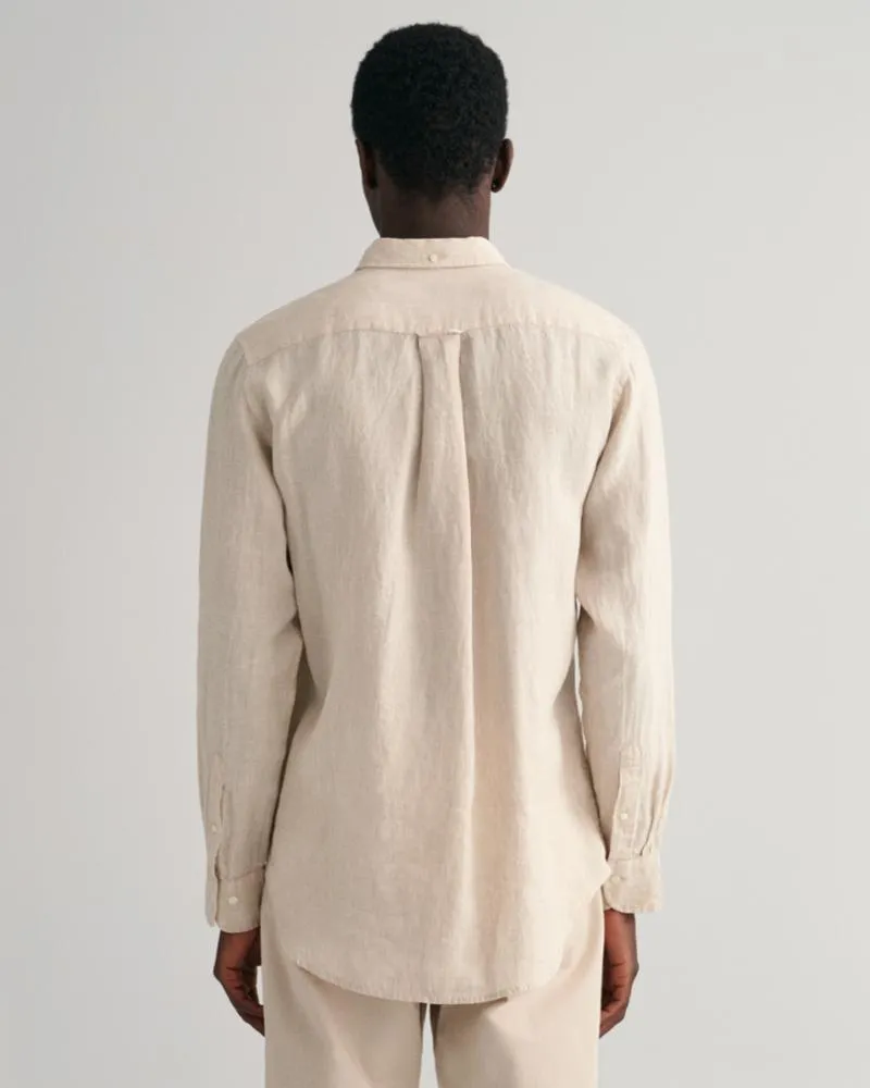 Gant Apparel Mens REGULAR LINEN SHIRT 277/DRY SAND