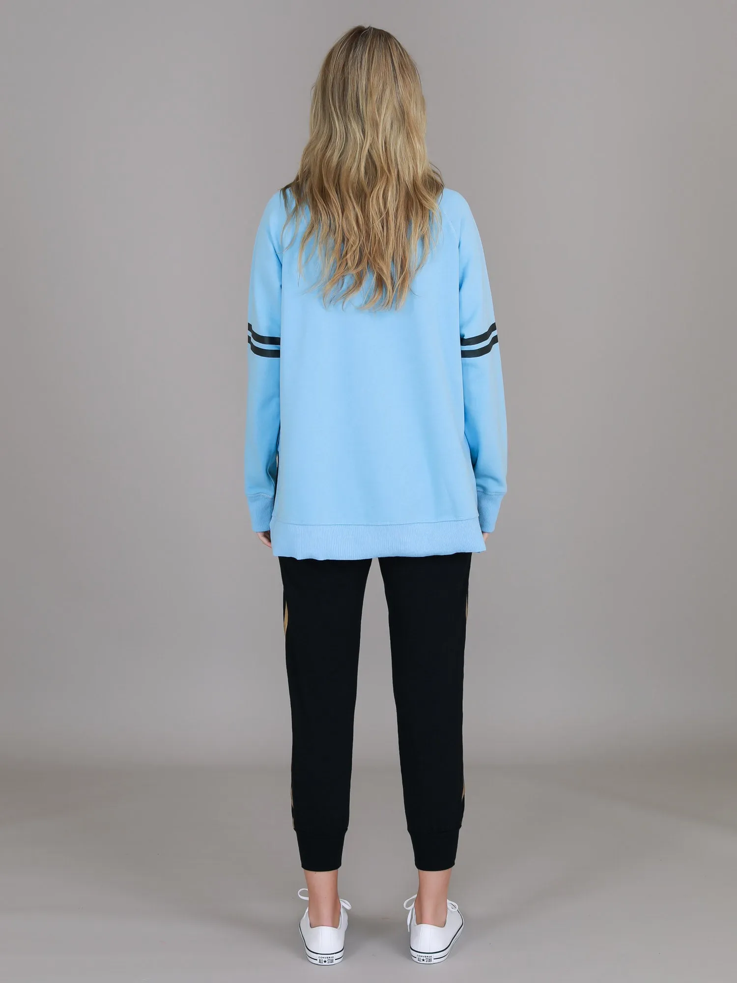 Ginger Leopard Print Splice Star Sweatshirt