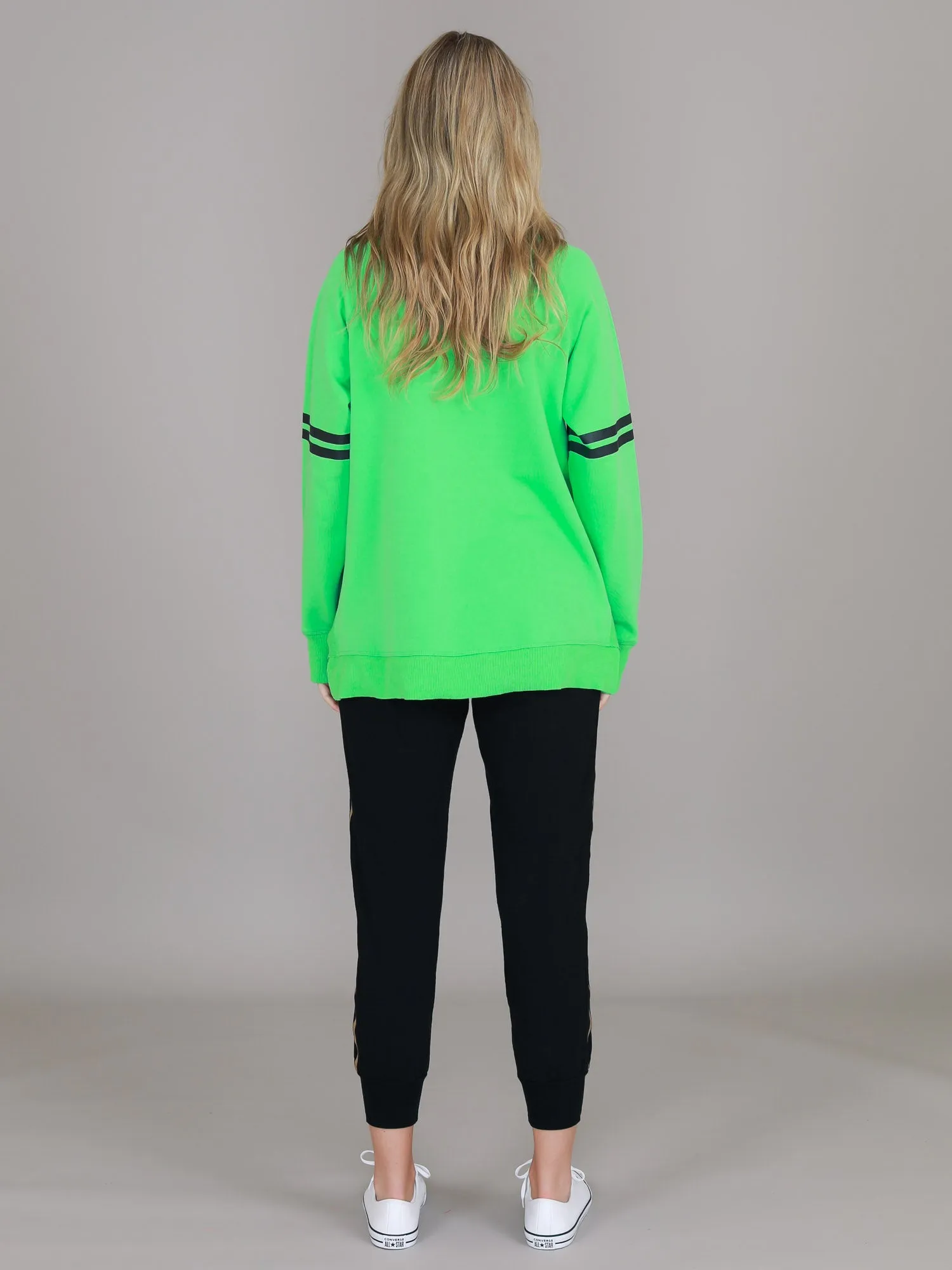 Ginger Leopard Print Splice Star Sweatshirt