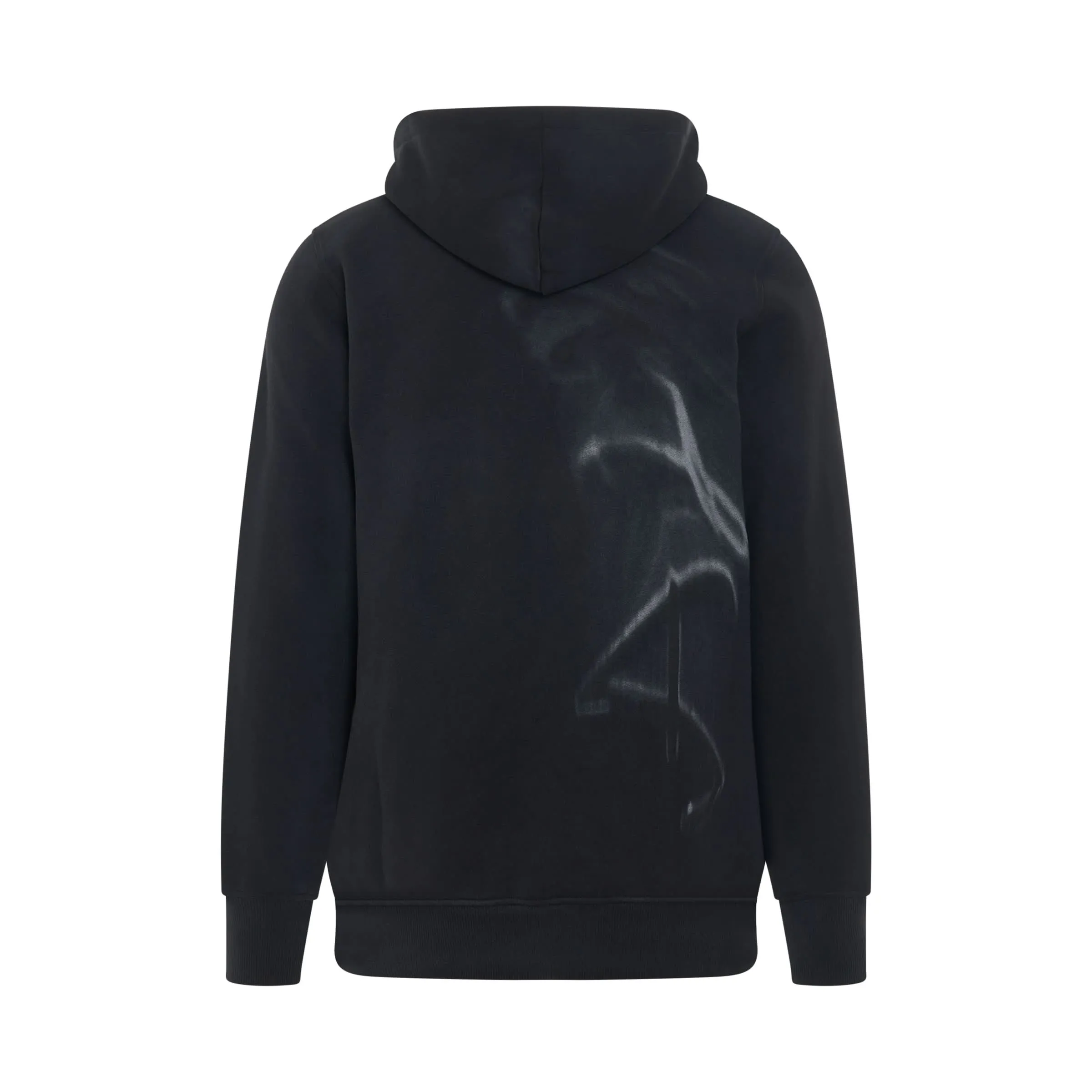Graphic Print Hoodie in Black