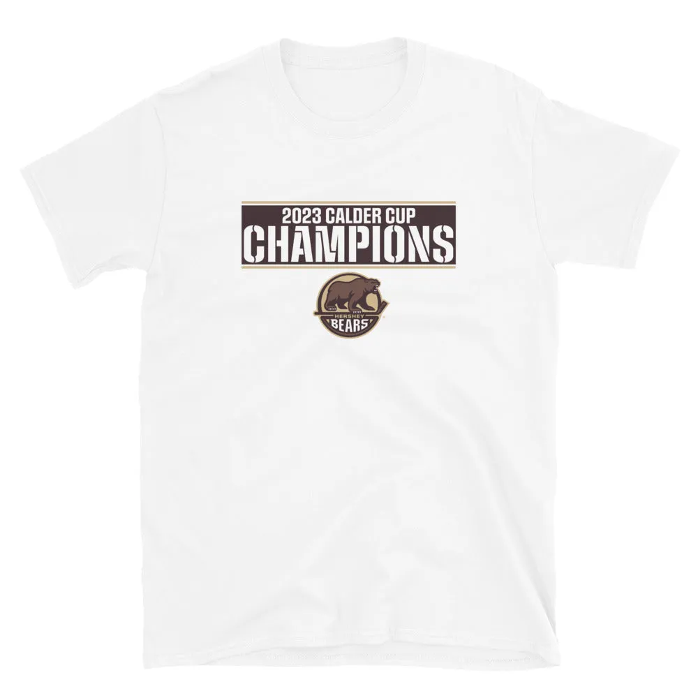 Hershey Bears 2023 Calder Cup Champions Adult Crossbar Short Sleeve T-Shirt