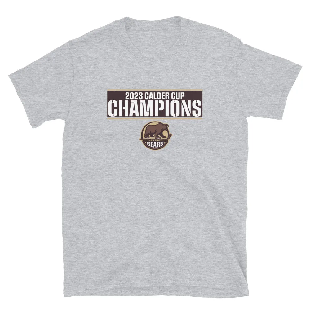 Hershey Bears 2023 Calder Cup Champions Adult Crossbar Short Sleeve T-Shirt