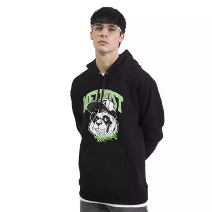 high quality custom logo men stylish hoodie string