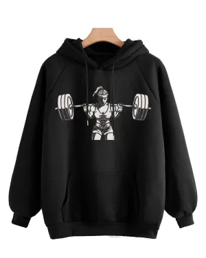Hoodie Gym Female 2 Black
