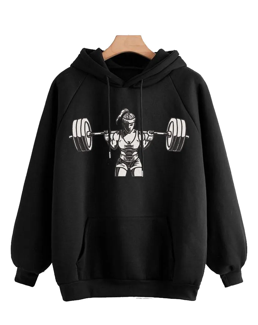 Hoodie Gym Female 2 Black