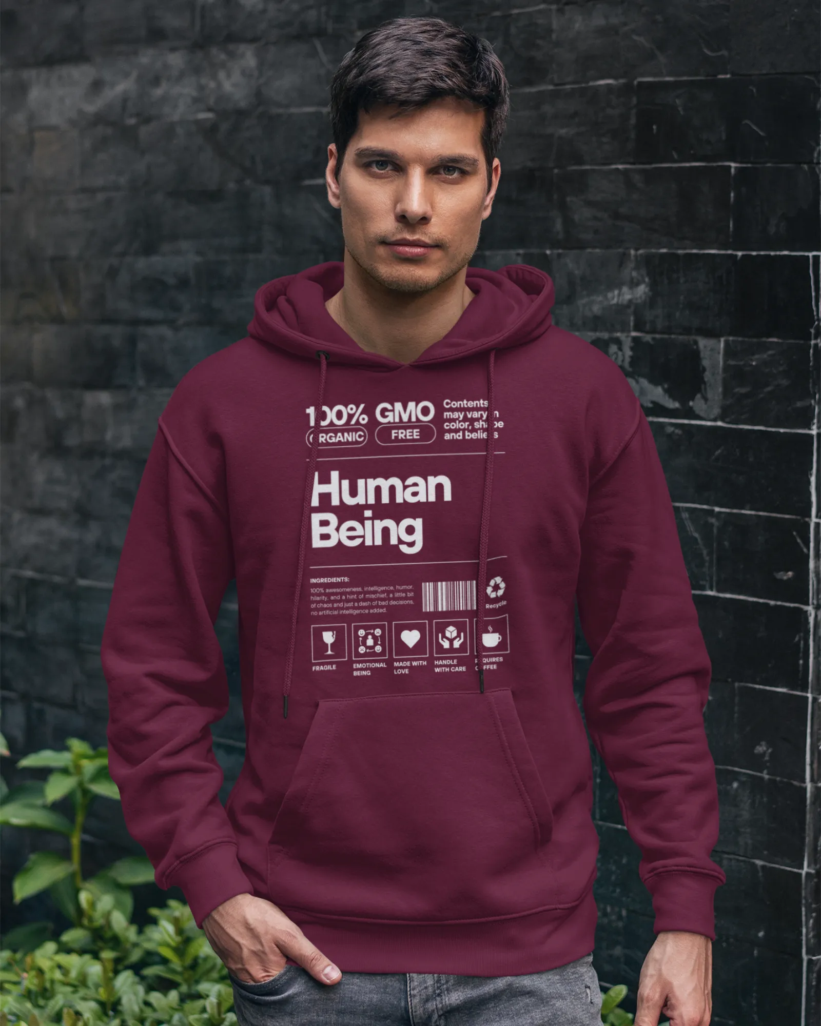 Human Being Dark - Men's Hoodies