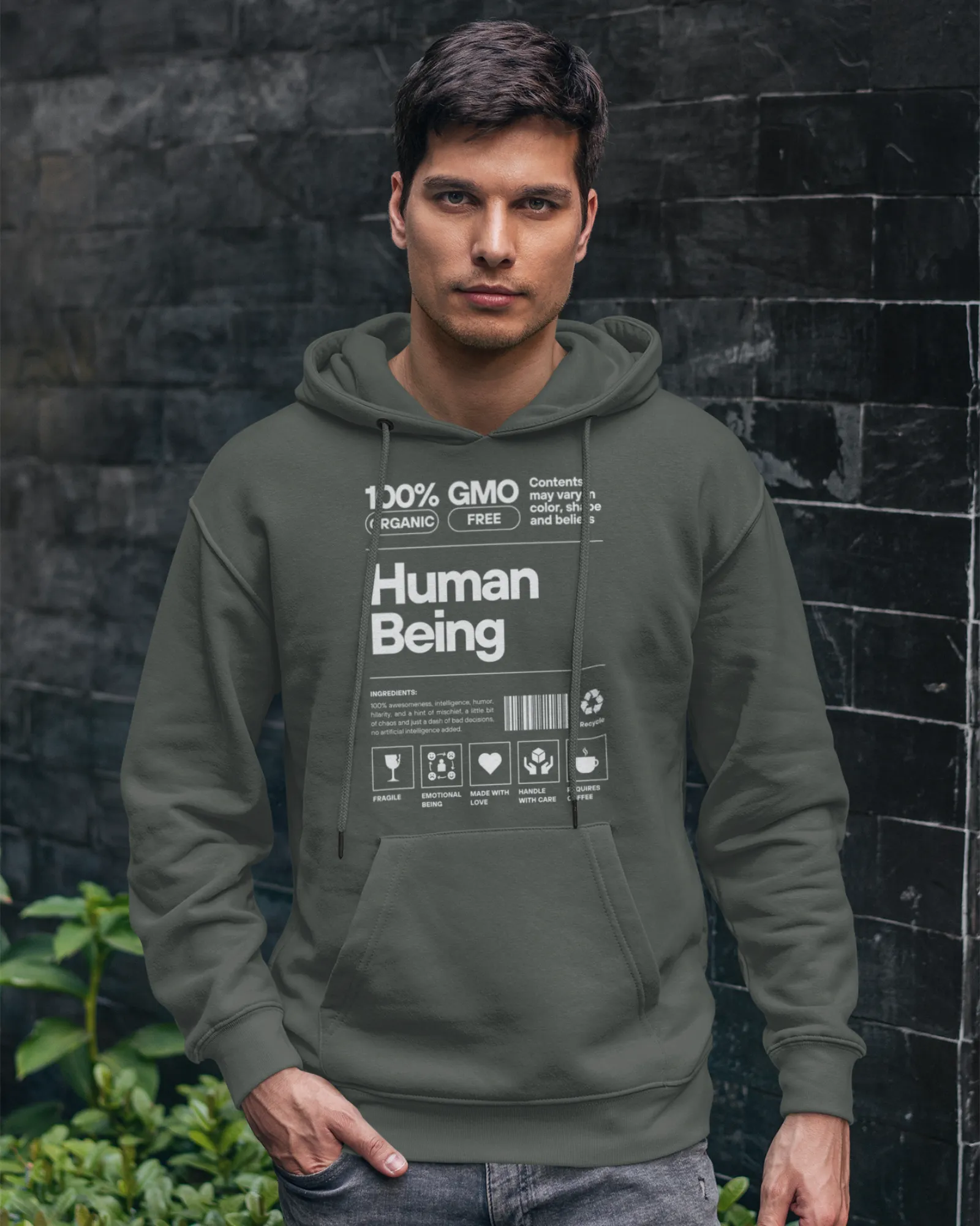 Human Being Dark - Men's Hoodies