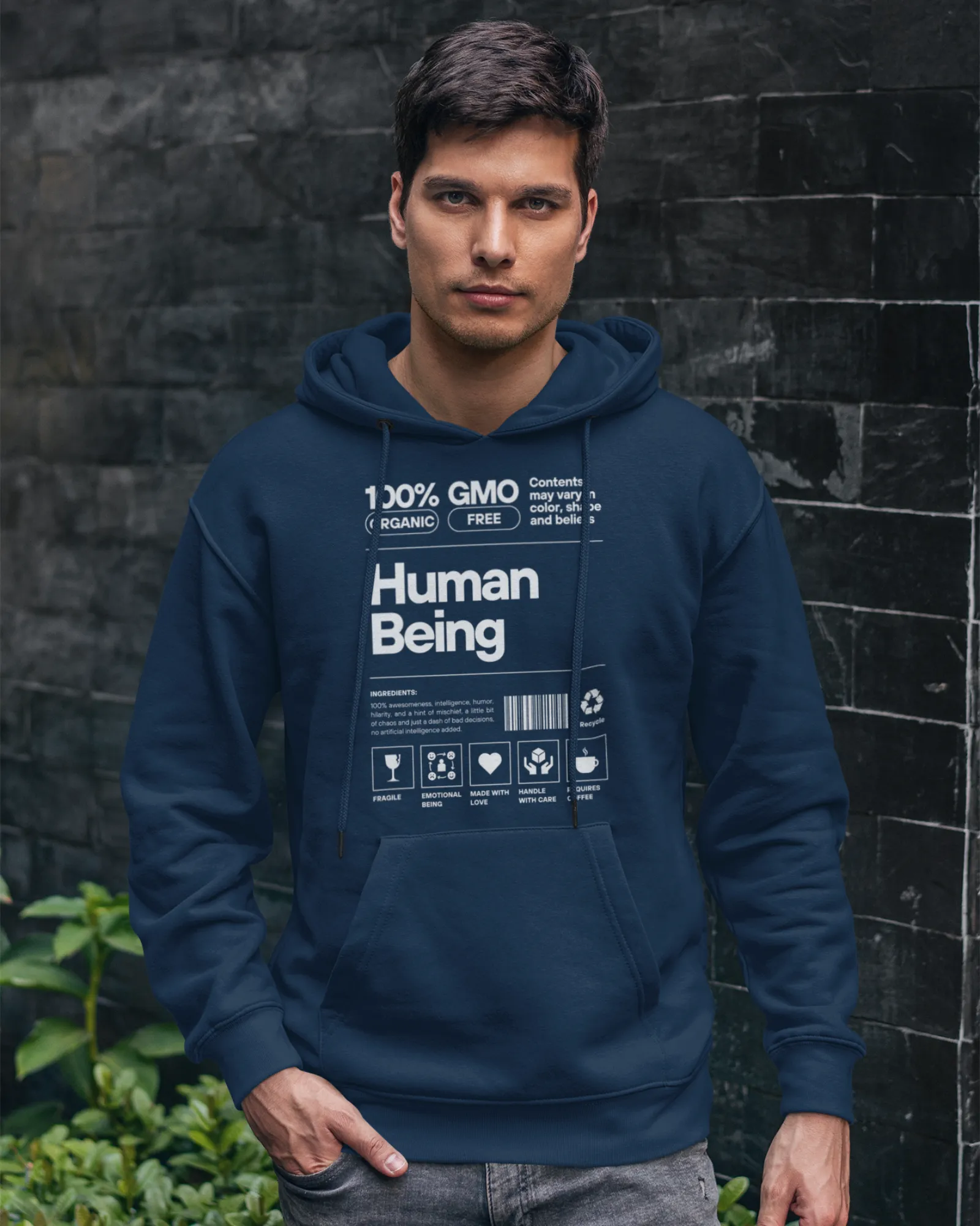 Human Being Dark - Men's Hoodies