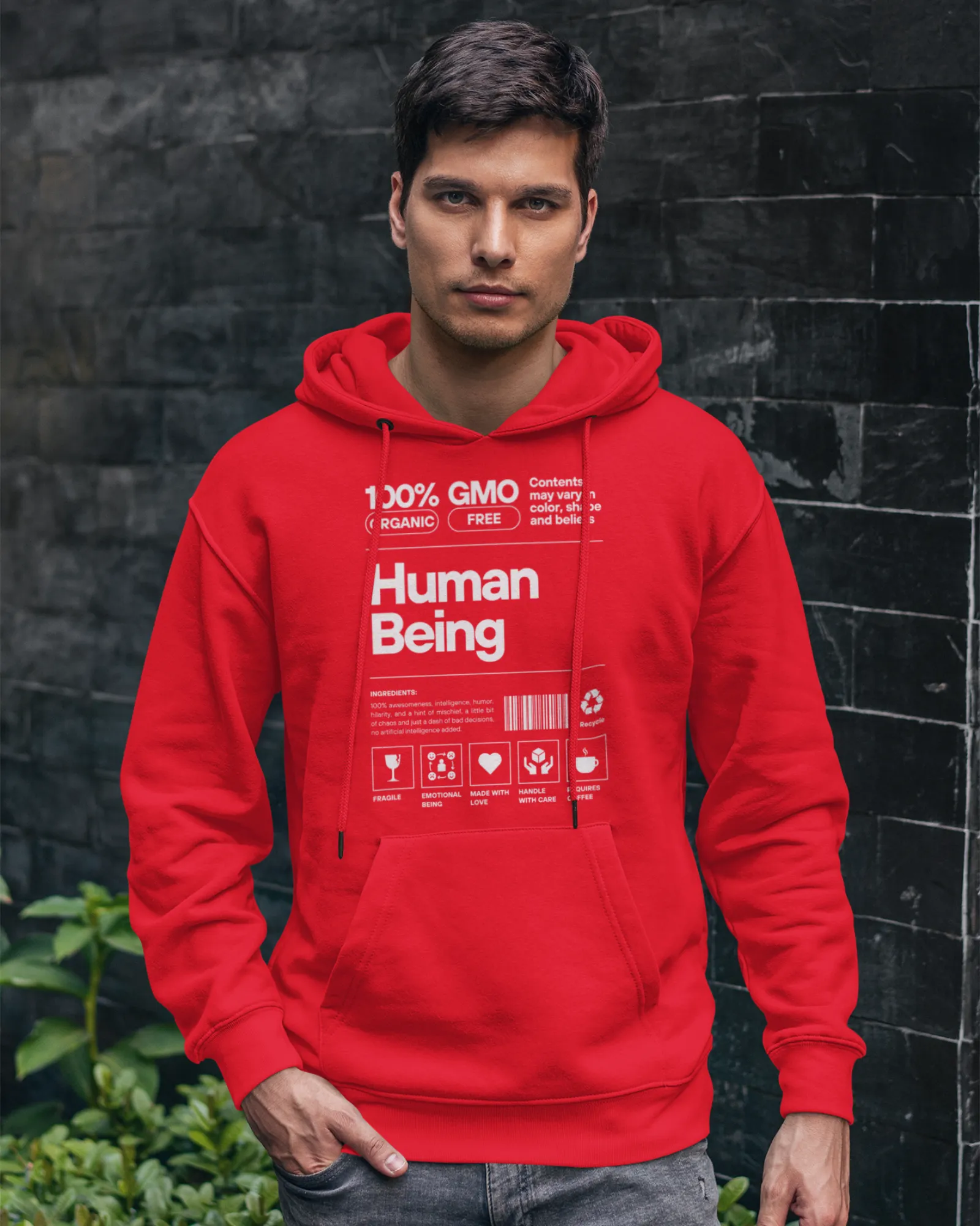 Human Being Dark - Men's Hoodies