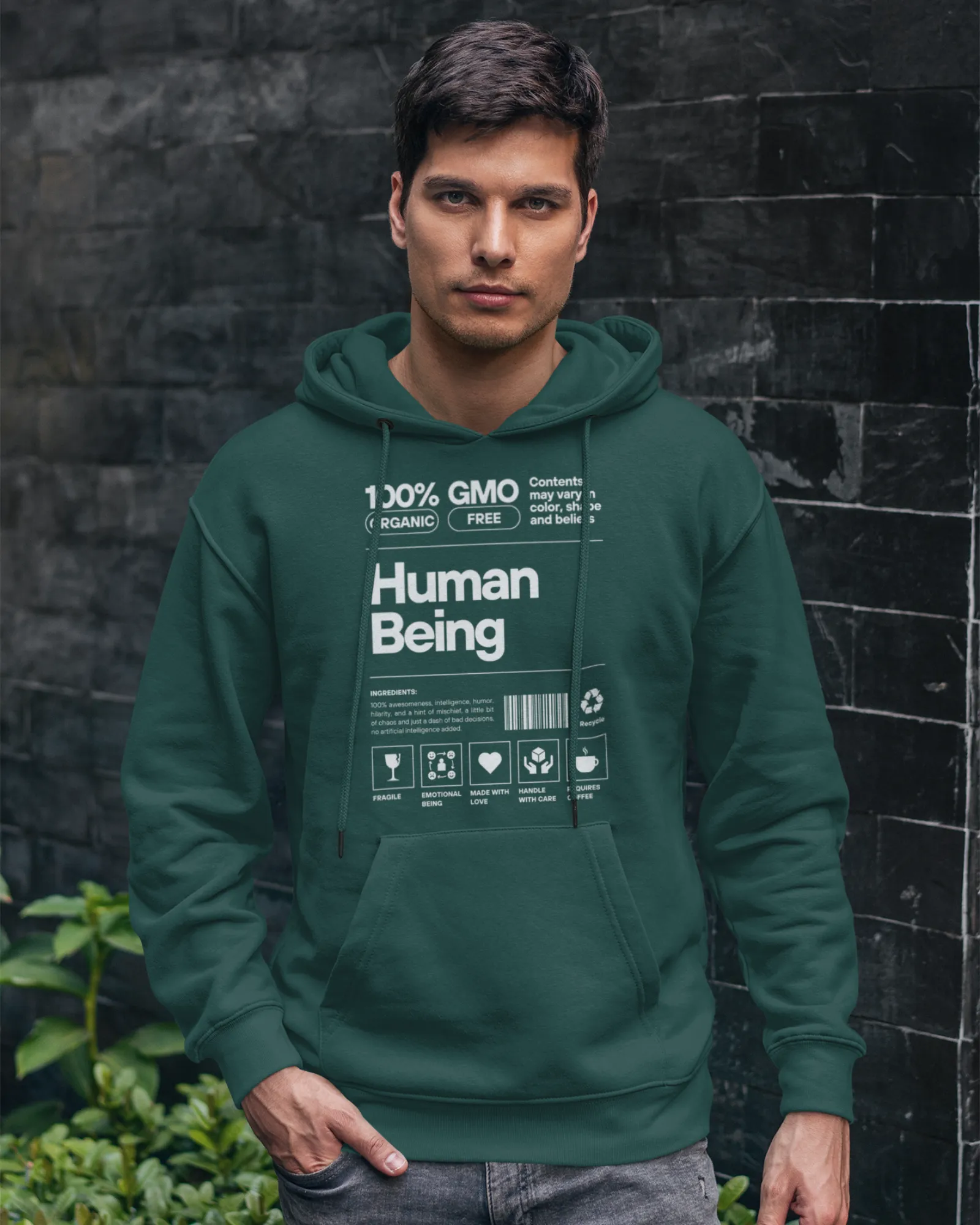 Human Being Dark - Men's Hoodies