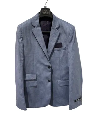 Husky Blue/Grey Check Blazer