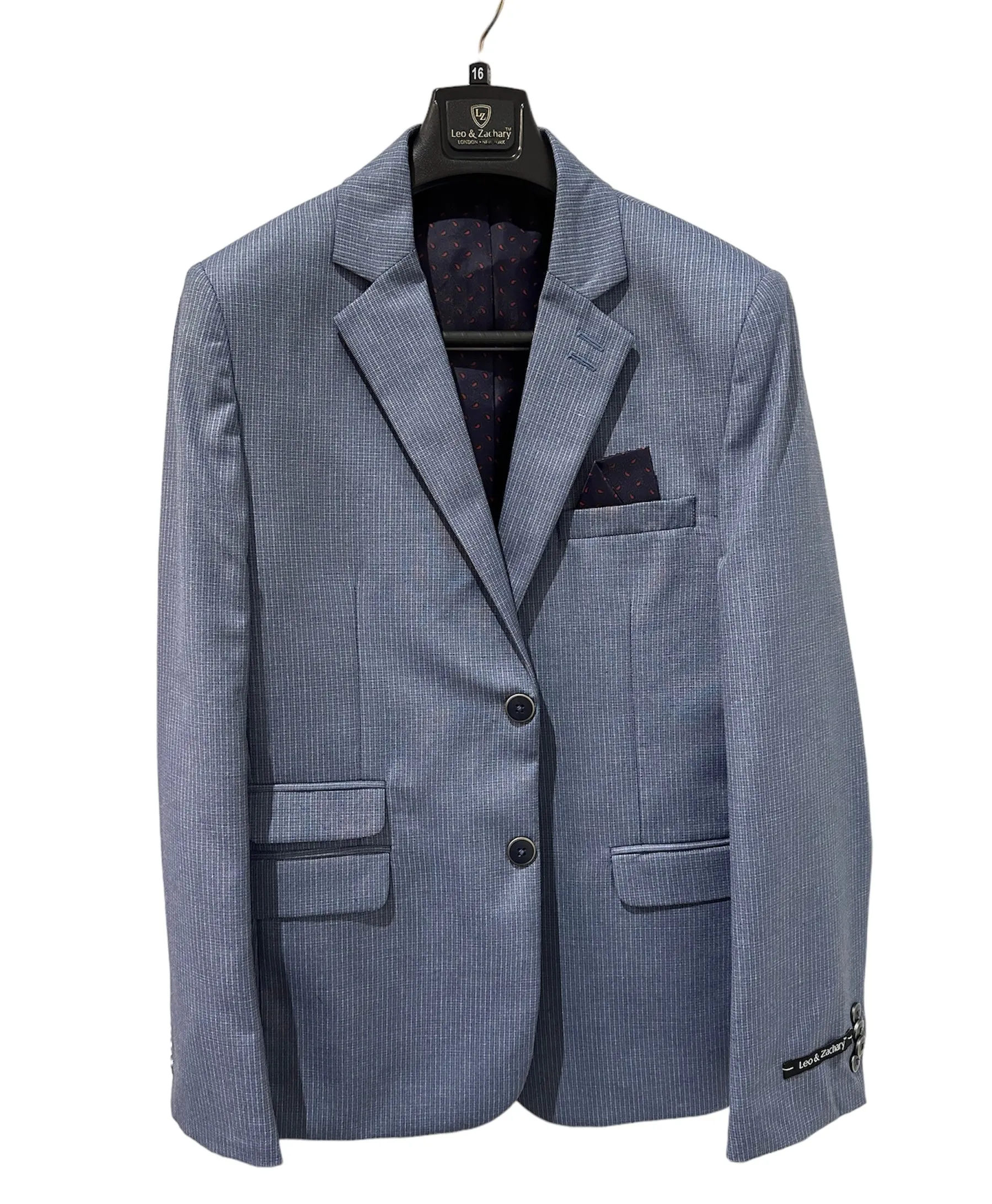Husky Blue/Grey Check Blazer