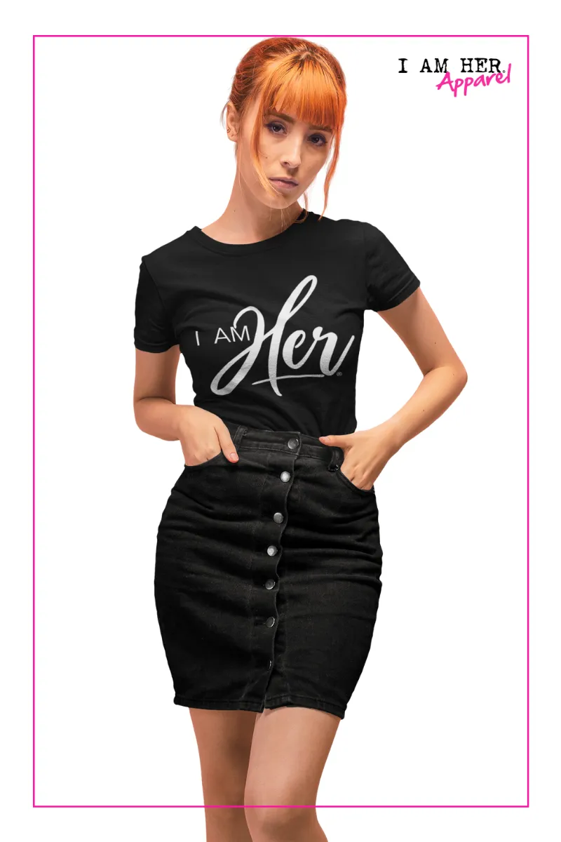 I AM HER Signature Women's Black Tee