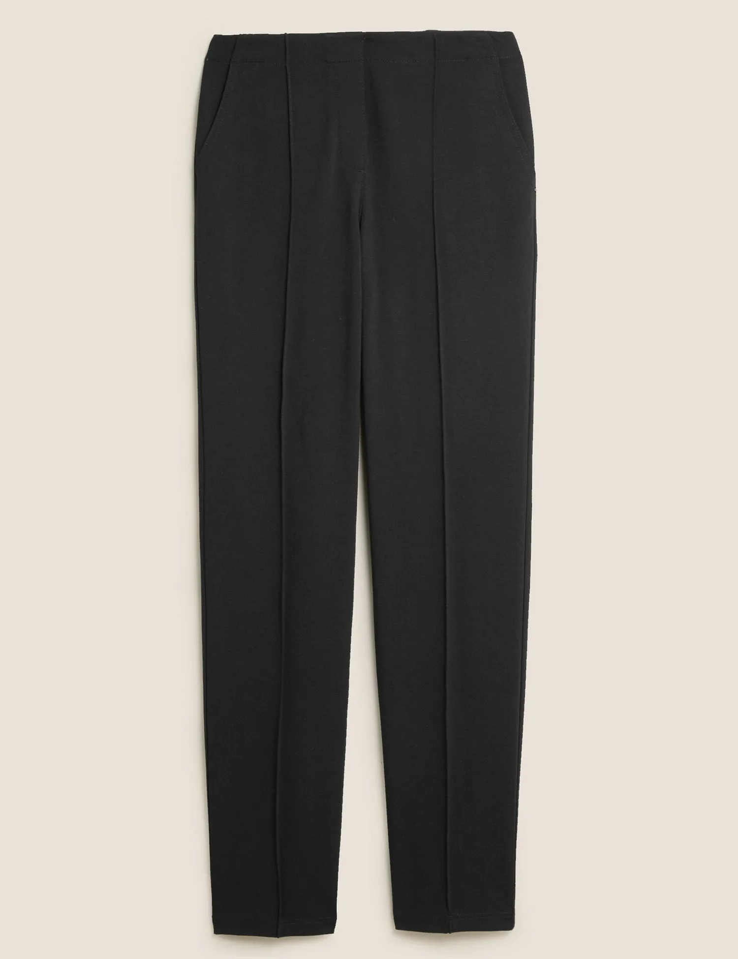 Jersey Straight Leg Trousers