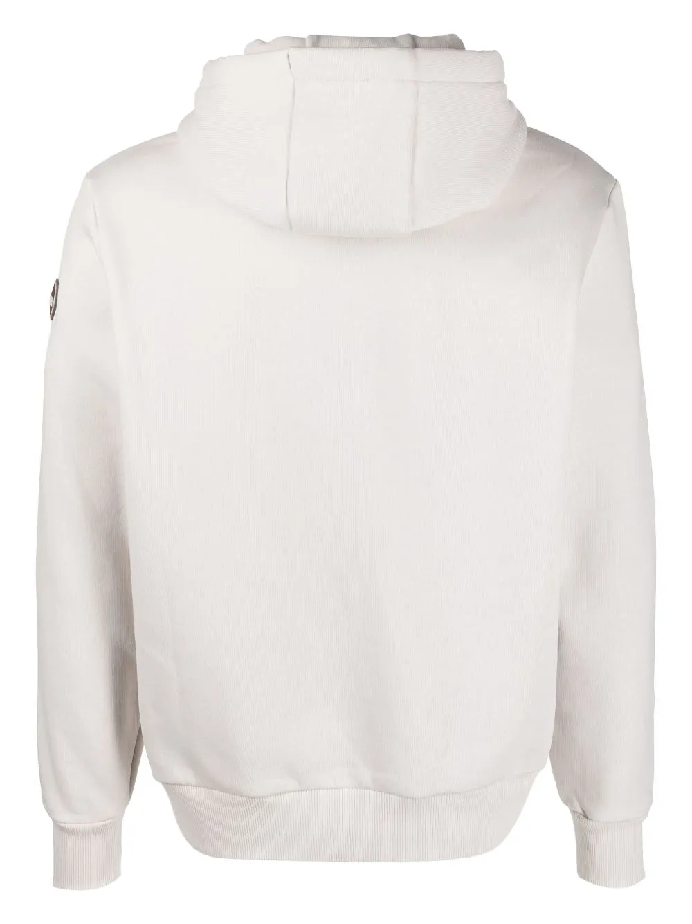 logo-patch drawstring hoodie