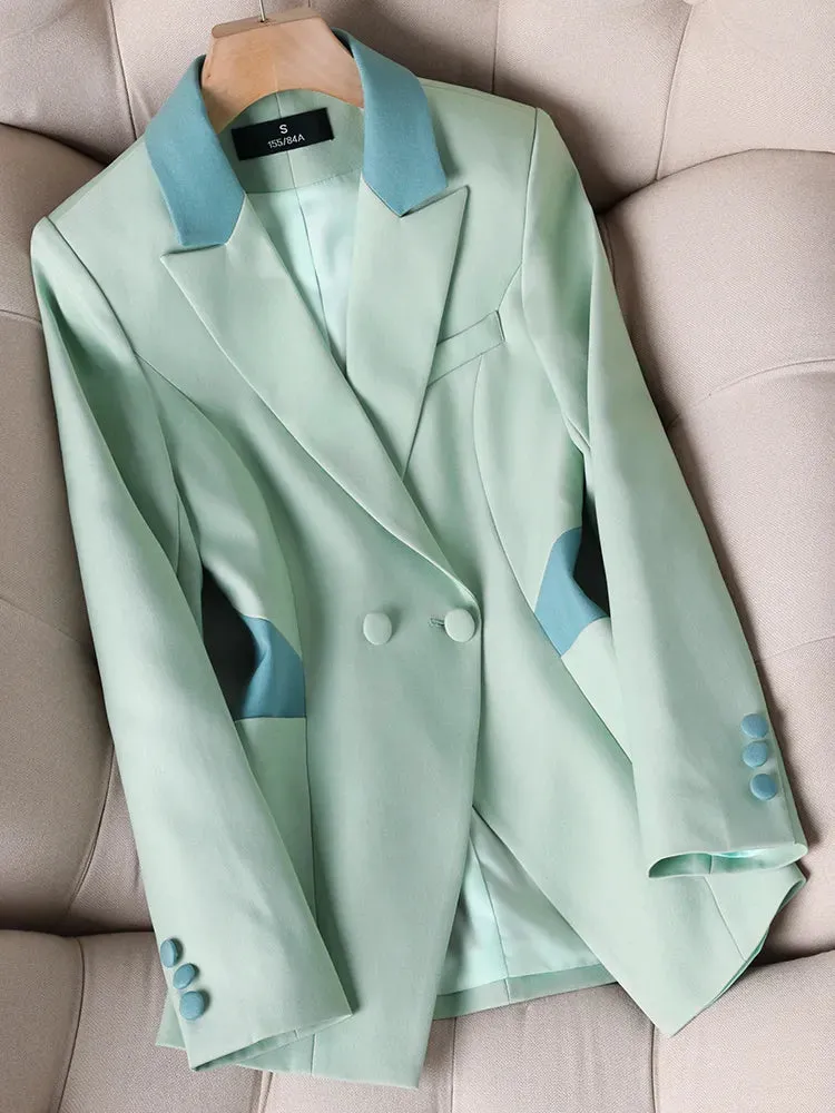Long Sleeve Single Breasted Office Formal Blazer