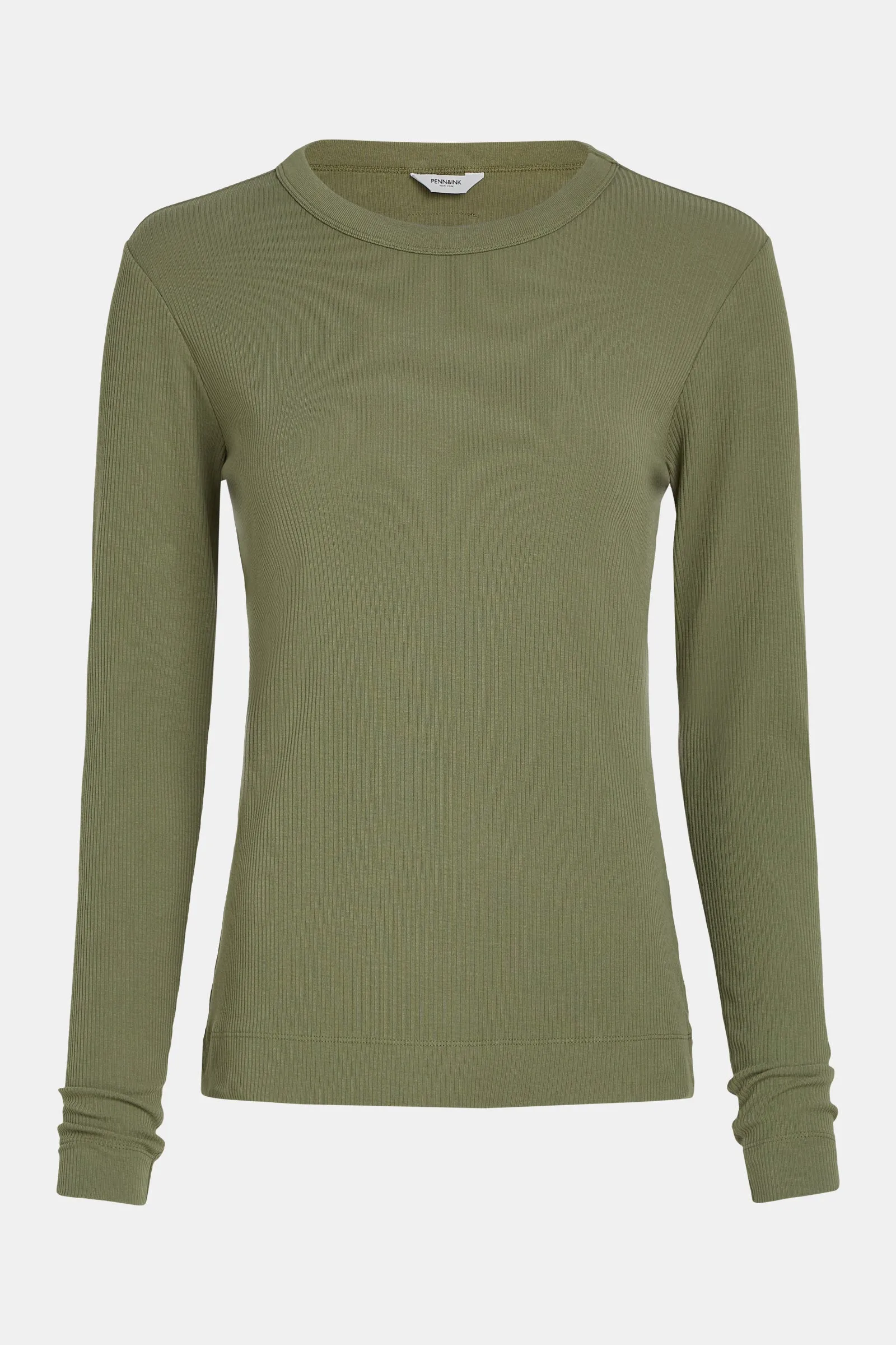 LONGSLEEVE PRINT (BOWERY) OLIVE - BLACK