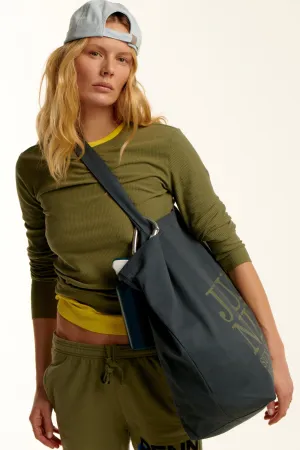 LONGSLEEVE PRINT (BOWERY) OLIVE - BLACK