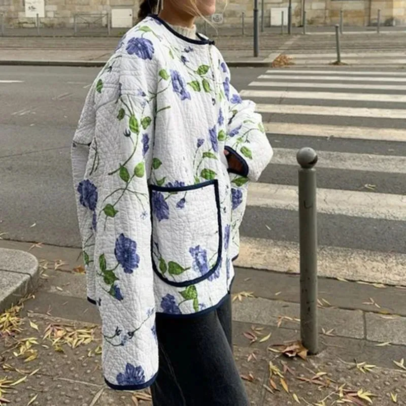 Maemukilabe Trendy Zip-up Jacket Vintage Full Sleeve Coat