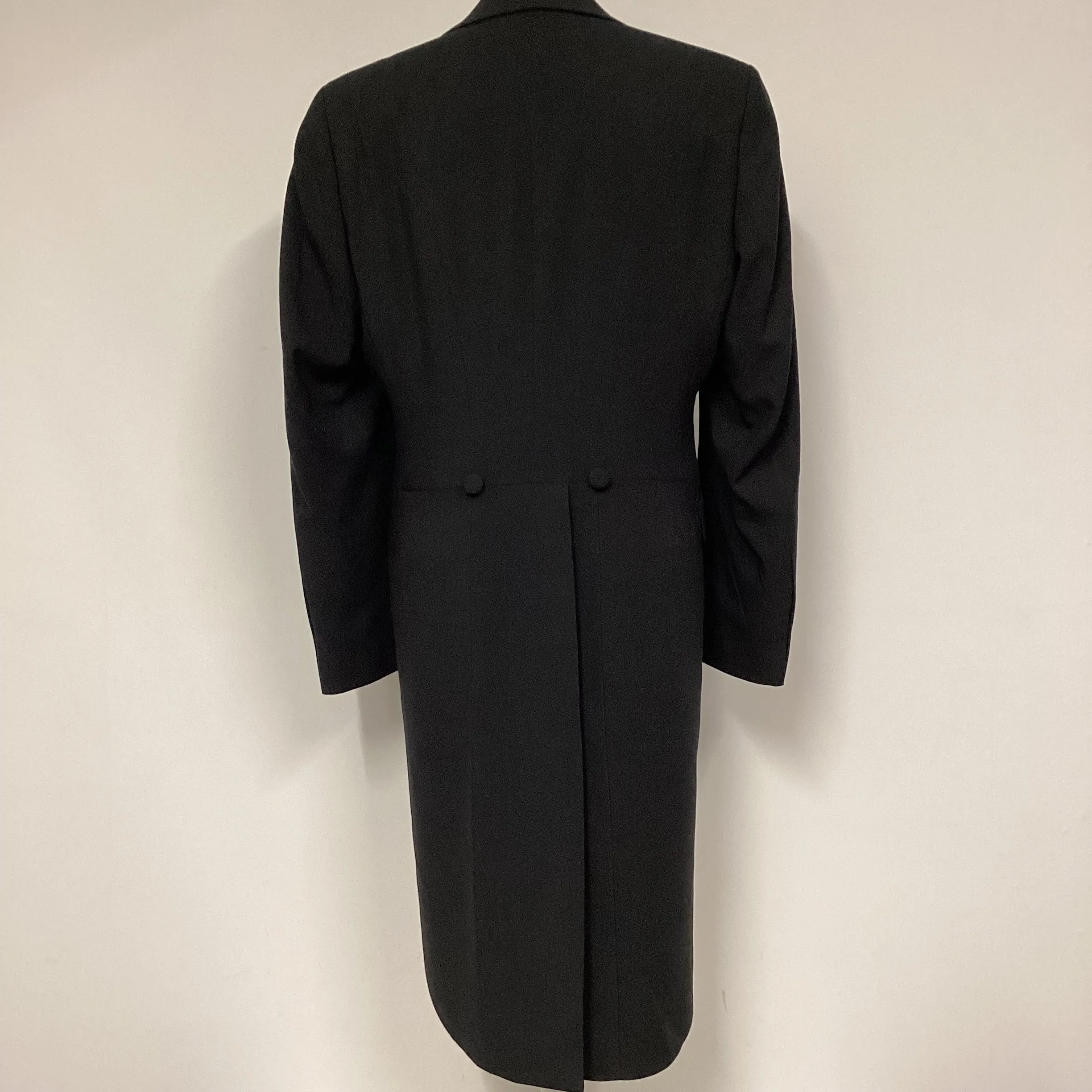 Mario Barutti Black Single Breasted Tailcoat Morning Suit Jacket EU 46(UK36”)