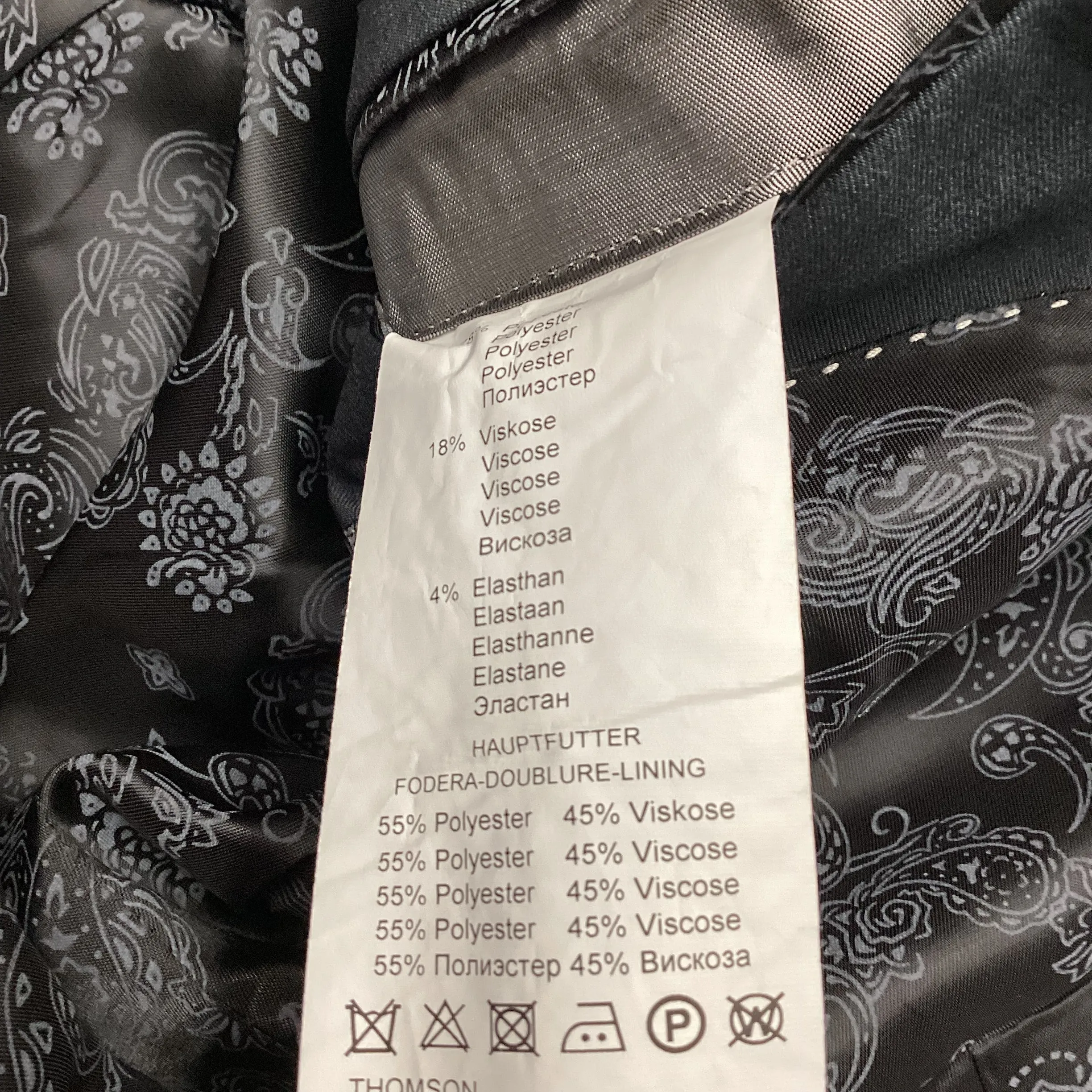 Mario Barutti Black Single Breasted Tailcoat Morning Suit Jacket EU 46(UK36”)