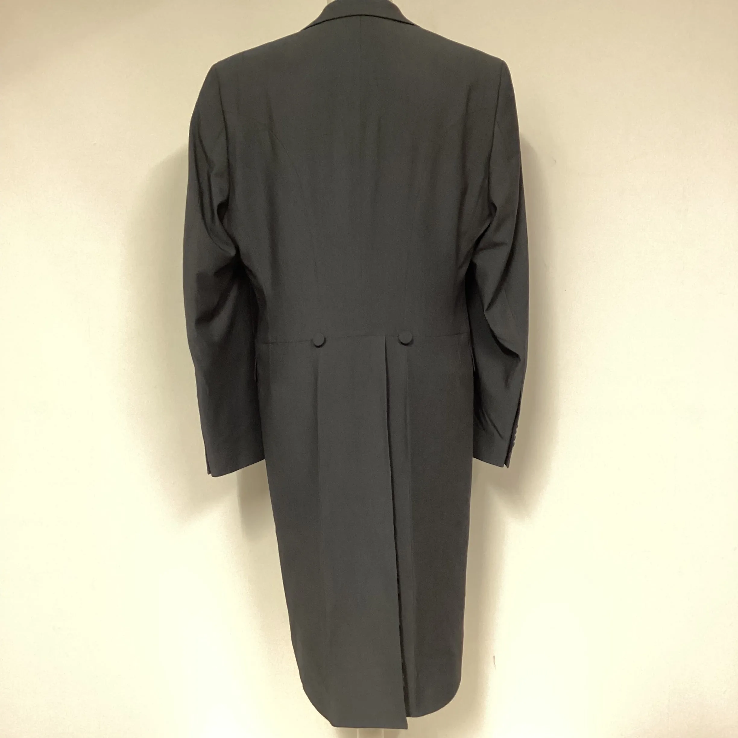 Mario Barutti Grey Single Breasted Tailcoat Morning Suit Jacket EU 44(UK34”)