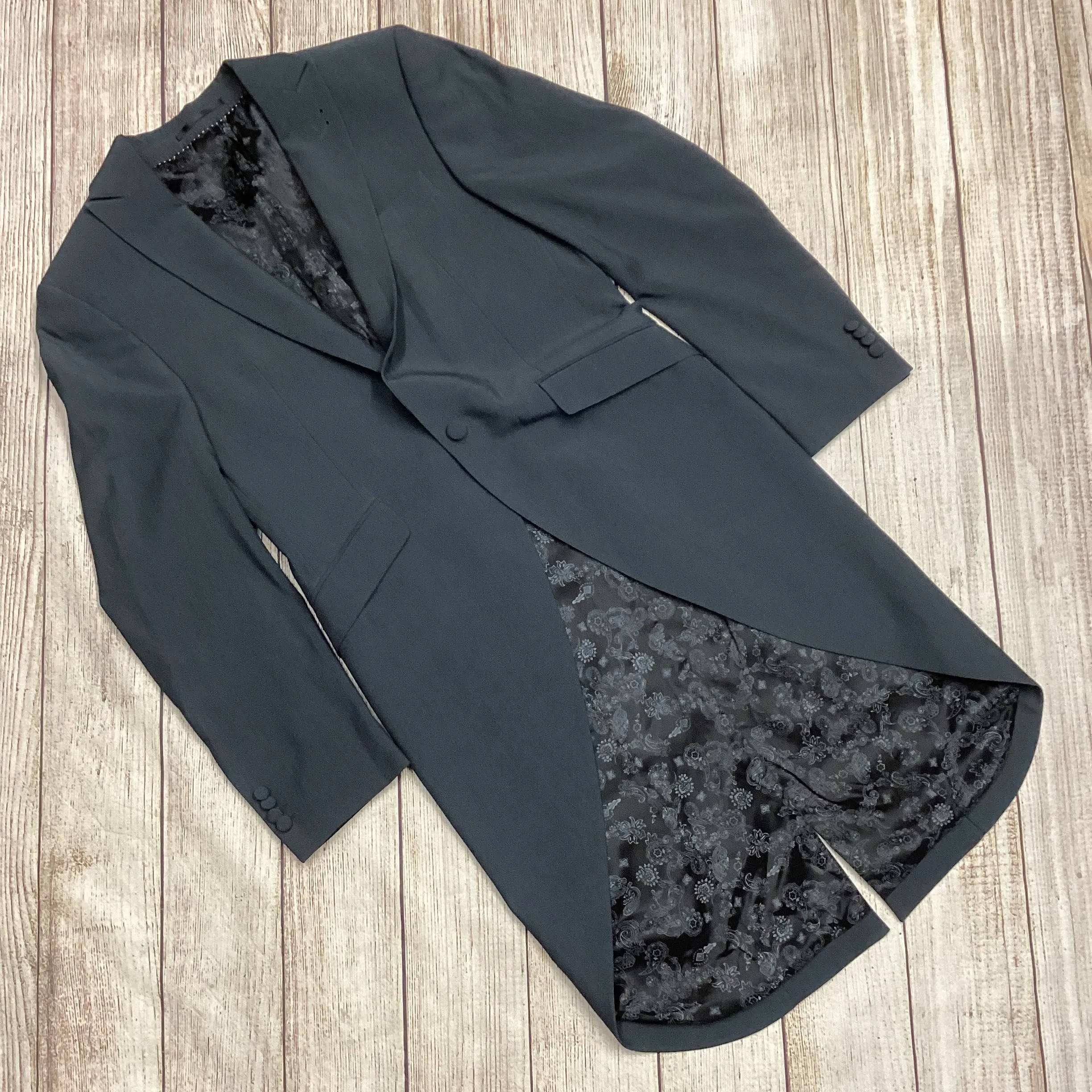 Mario Barutti Grey Single Breasted Tailcoat Morning Suit Jacket EU 44(UK34”)