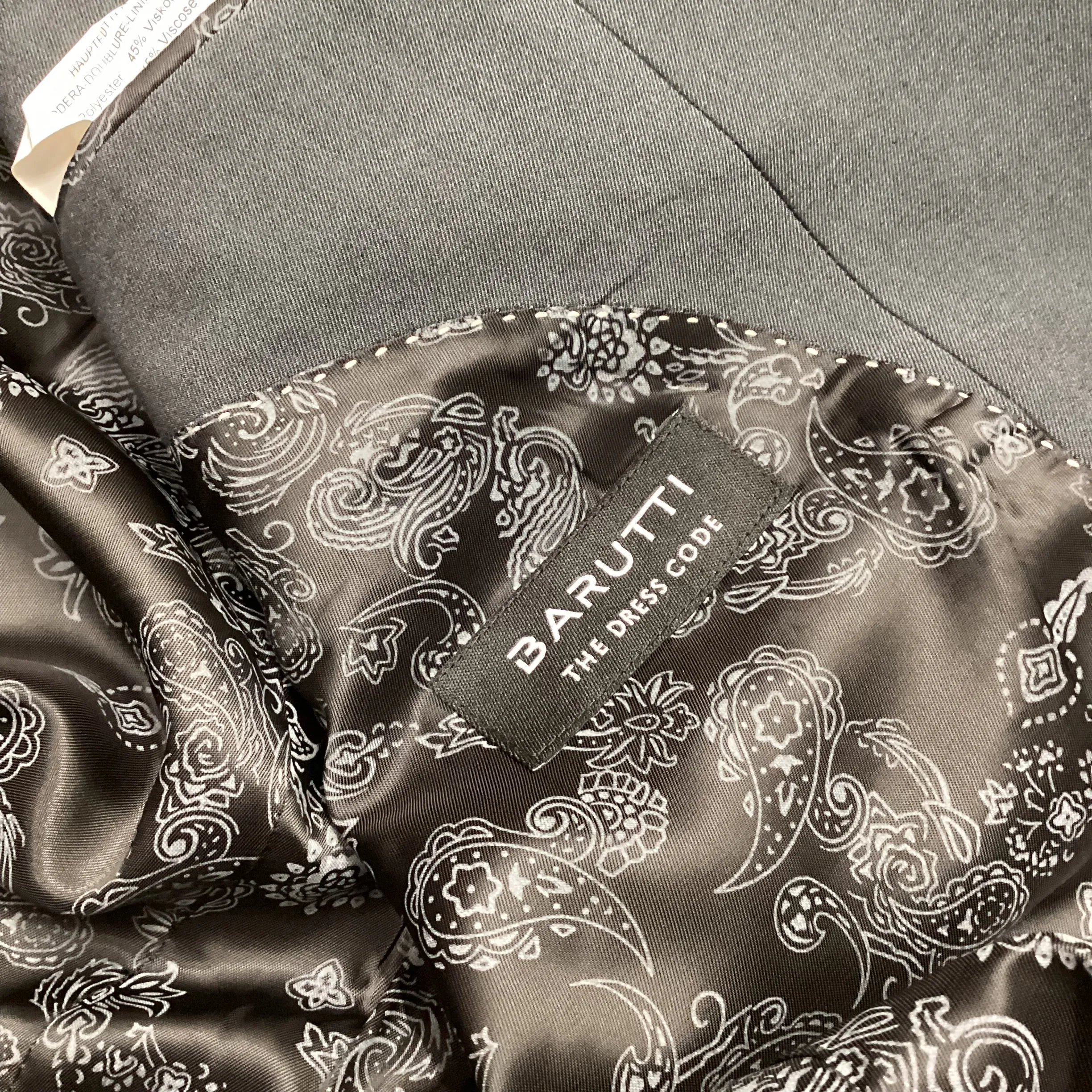 Mario Barutti Grey Single Breasted Tailcoat Morning Suit Jacket EU 44(UK34”)
