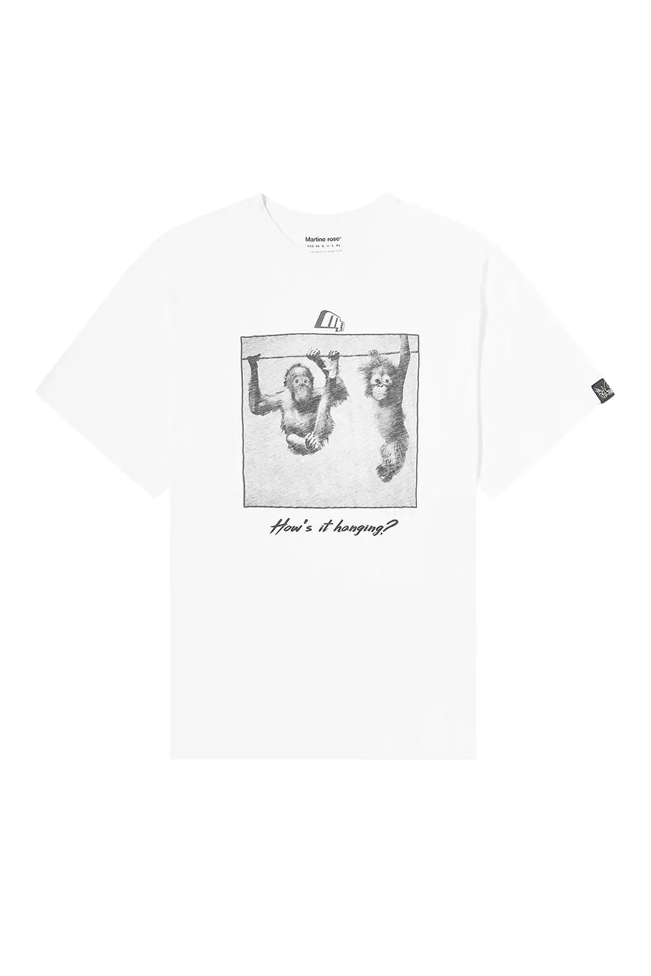 Martine Rose Oversized Hanging Tee 'White'