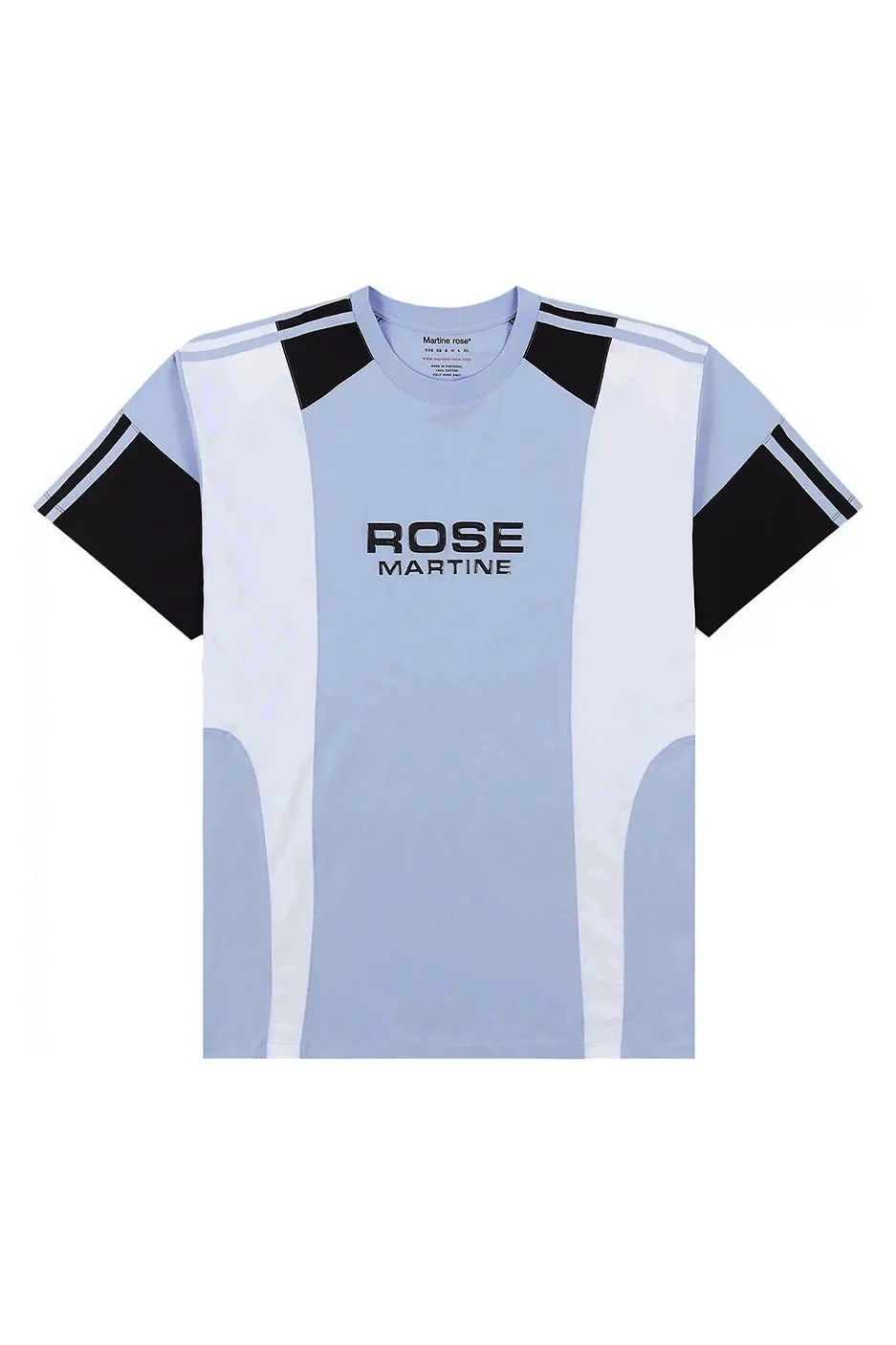 Martine Rose Oversized Panelled Tee 'Blue'