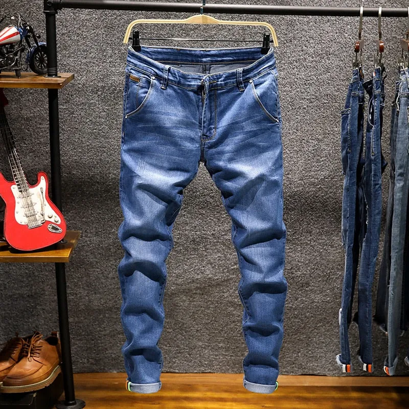 Men's Denim Cotton Elastics Jeans