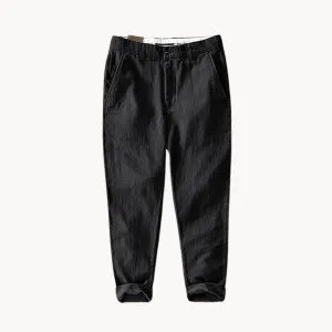Men's Slim Fit Linen Cotton Trousers