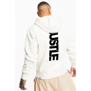 Men's Stylish Hustle White Hoodie