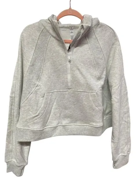 Meripex Light Grey Half Zip Hoodie