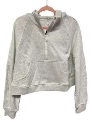 Meripex Light Grey Half Zip Hoodie