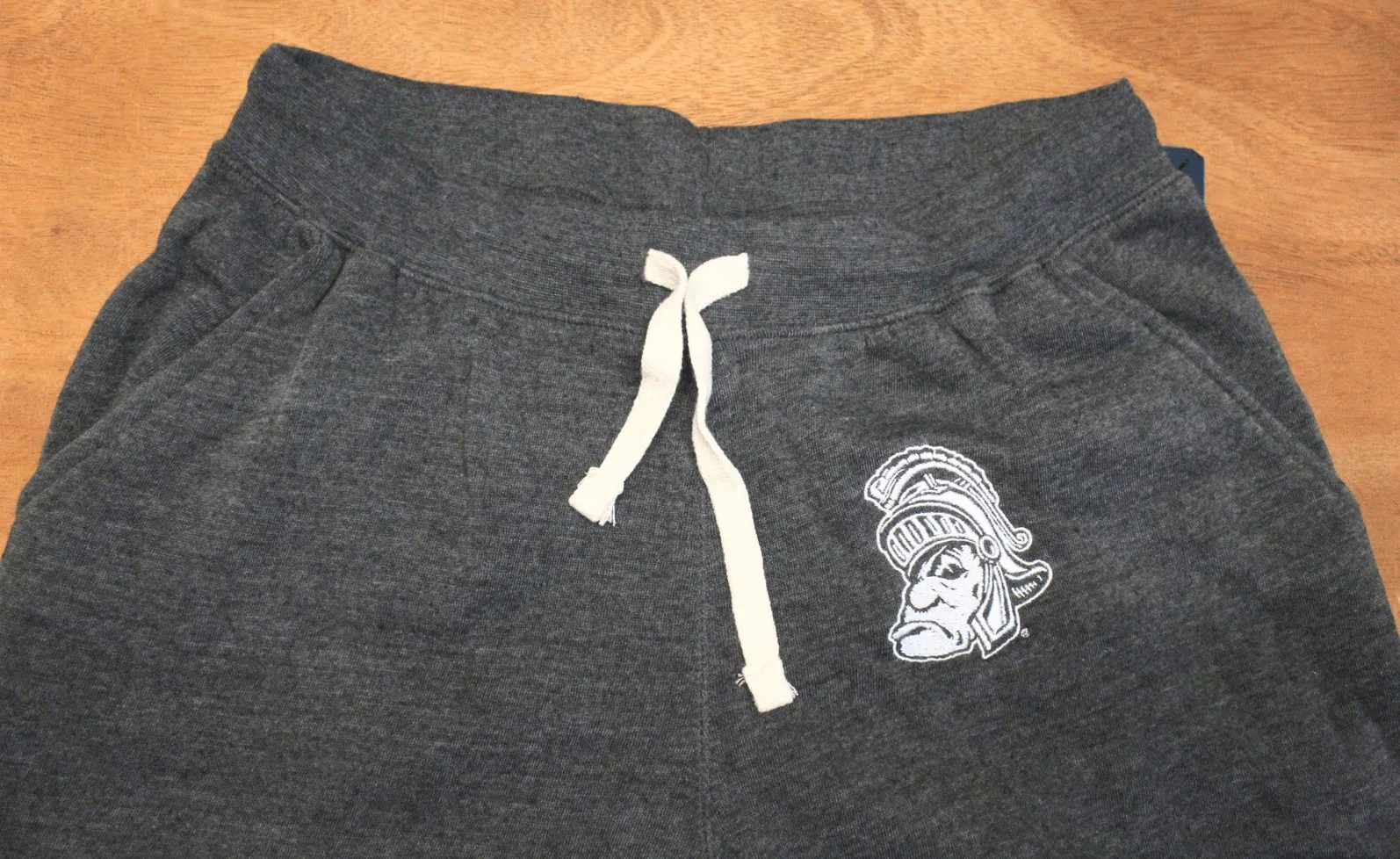 Michigan State Sweatpants in Dark Grey with Gruff Sparty
