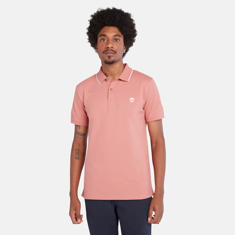 Millers River Slim Fit Tipped Polo Shirt Men